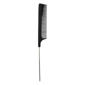 Costaline Carbon Metal Tail Comb - Black